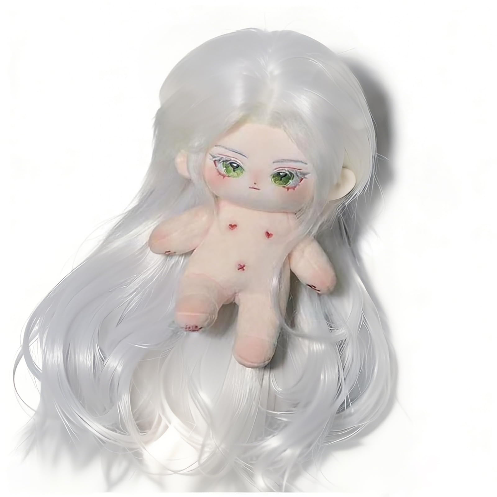 Amazon.com: Ruyumei 20cm Original White Hair Cotton Doll, Anime